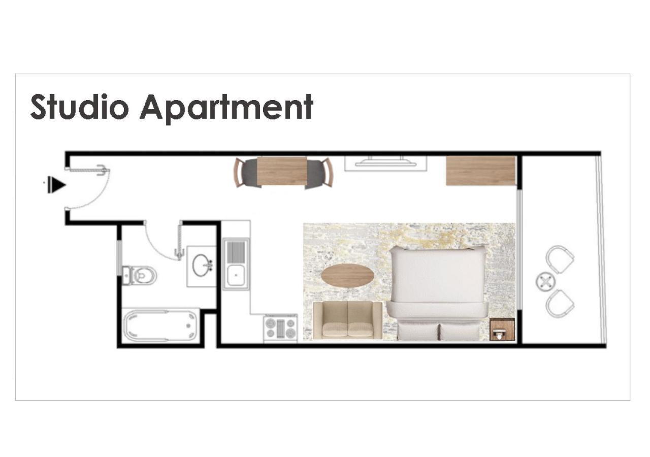 Panoramic Sea Views Studio Apartment - Marina Dubái Exterior foto